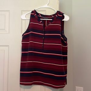 Tommy Hilfiger Sleeveless Striped Blouse